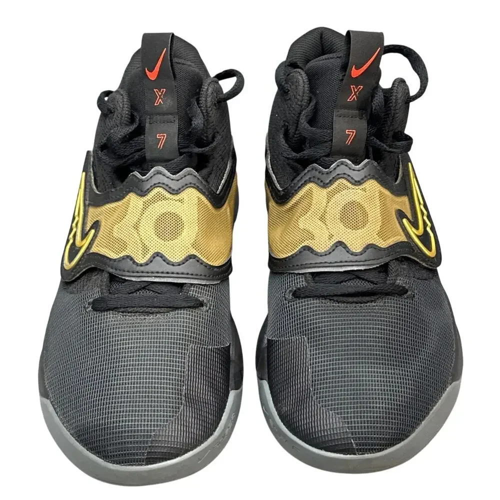 Nike KD Trey 5 X EP DD9538-010 Black Metallic Gold Basketball Sneaker Men 12